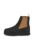 Ghete Chelsea din piele cu talpa flatform si segmente din material textil Mayze