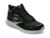 Ghete SKECHERS negre, BOUNDER, din material textil si piele intoarsa