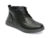 Ghete SKECHERS negre, PROVEN, din piele naturala